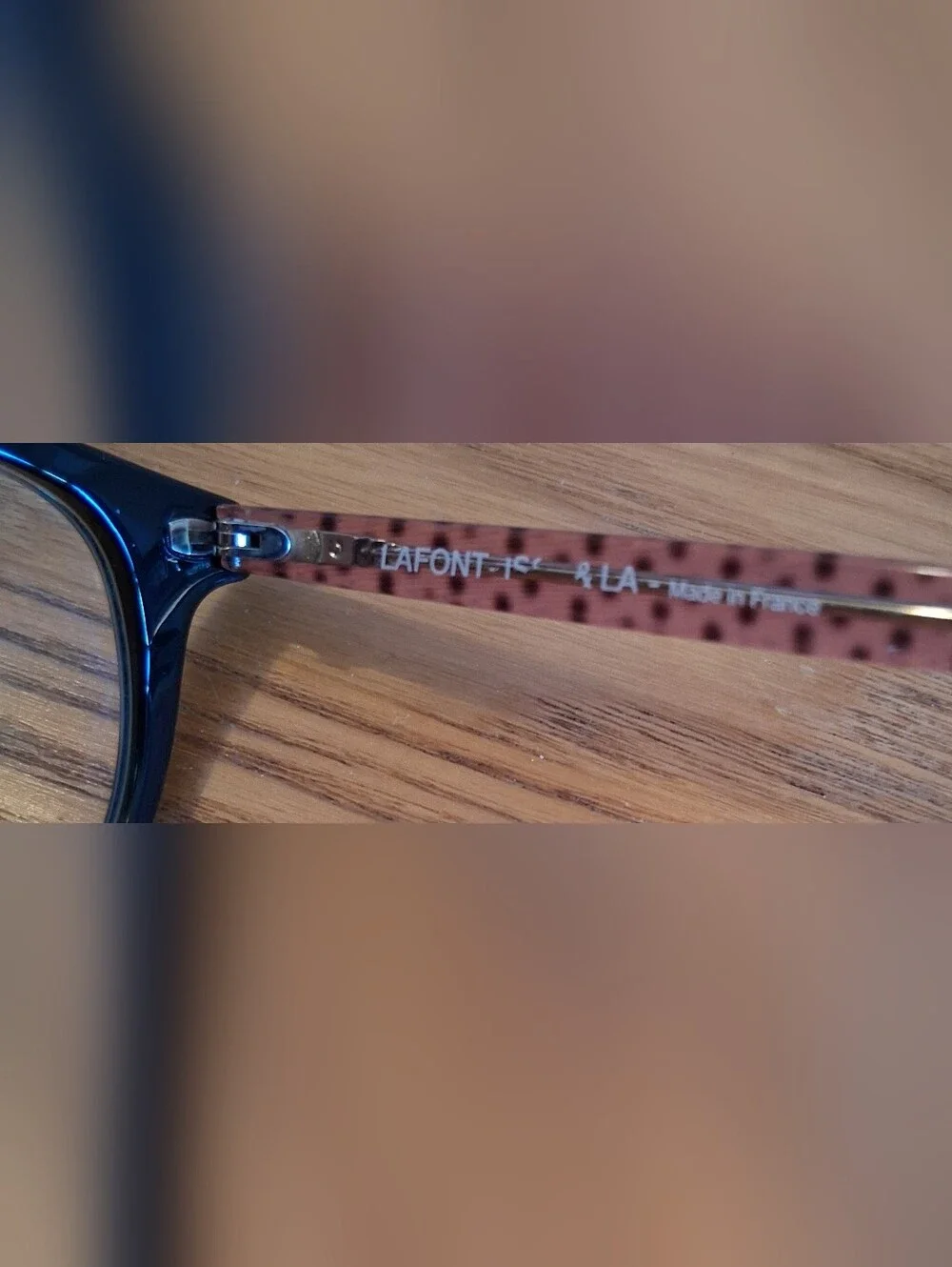EUC Lafont Paris Tantot Black & Pink Polka Dot Round Everyday Glasses Frames